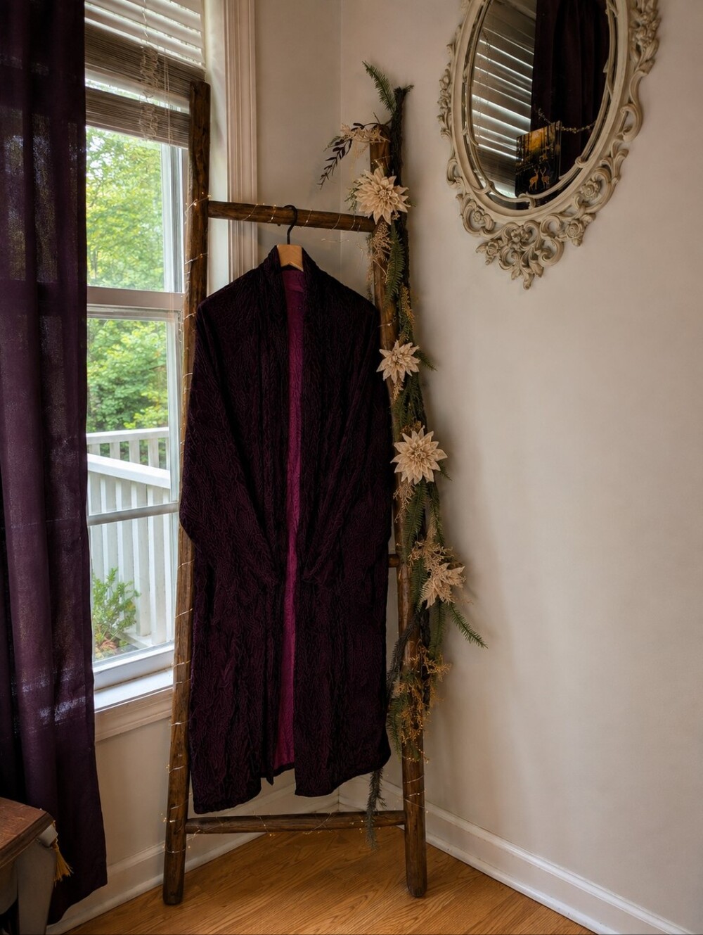 Purple Cardigan Dark Academia Whimsy Goth Festival